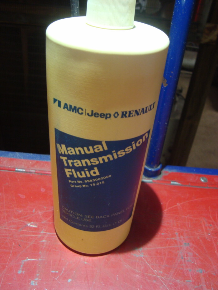 AMC, NOS, Manual Transmission Fluid. Part # 8983000000, Group # 15.210