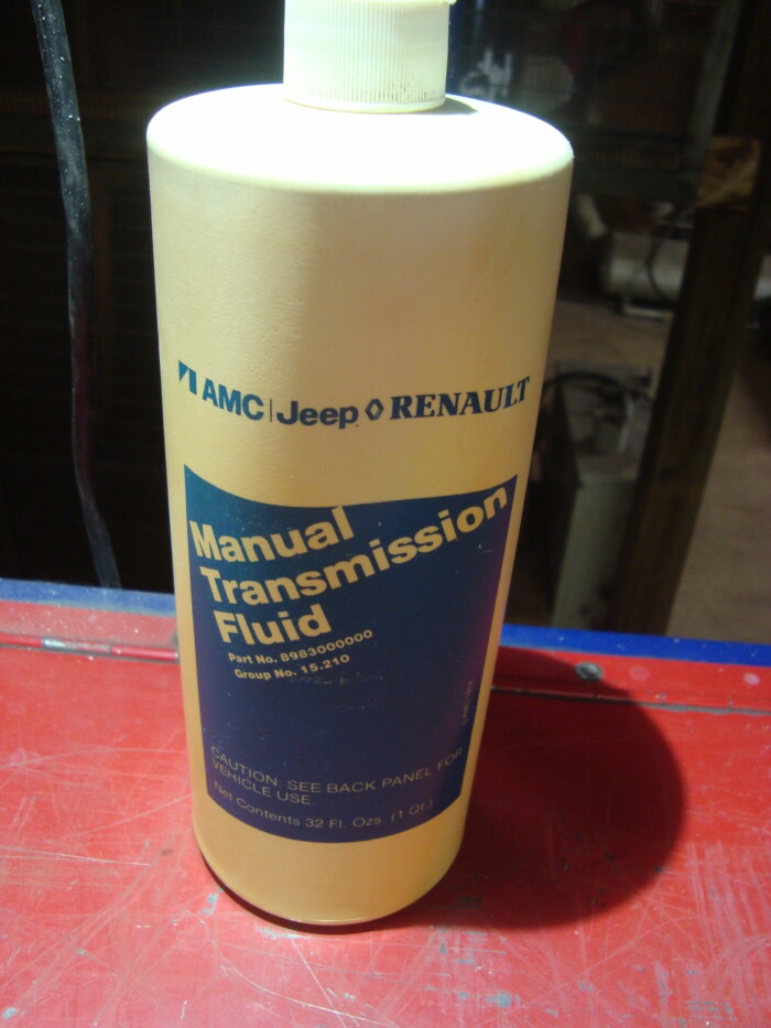 AMC, NOS, Manual Transmission Fluid. Part # 8983000000, Group # 15.210