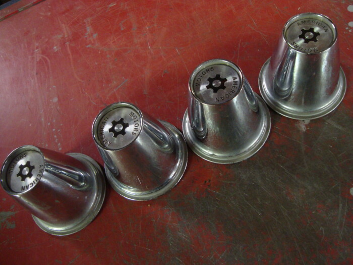 AMC 1970 original Rebel Machine wheel center caps, 4.