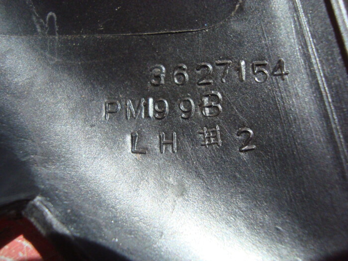 AMC AMX Javelin 1970/71 right seat, left lower corner rear trim. - Image 4