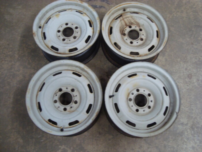 AMC Gremlin Hornet 14" X 6" rally wheels. Set of 4.